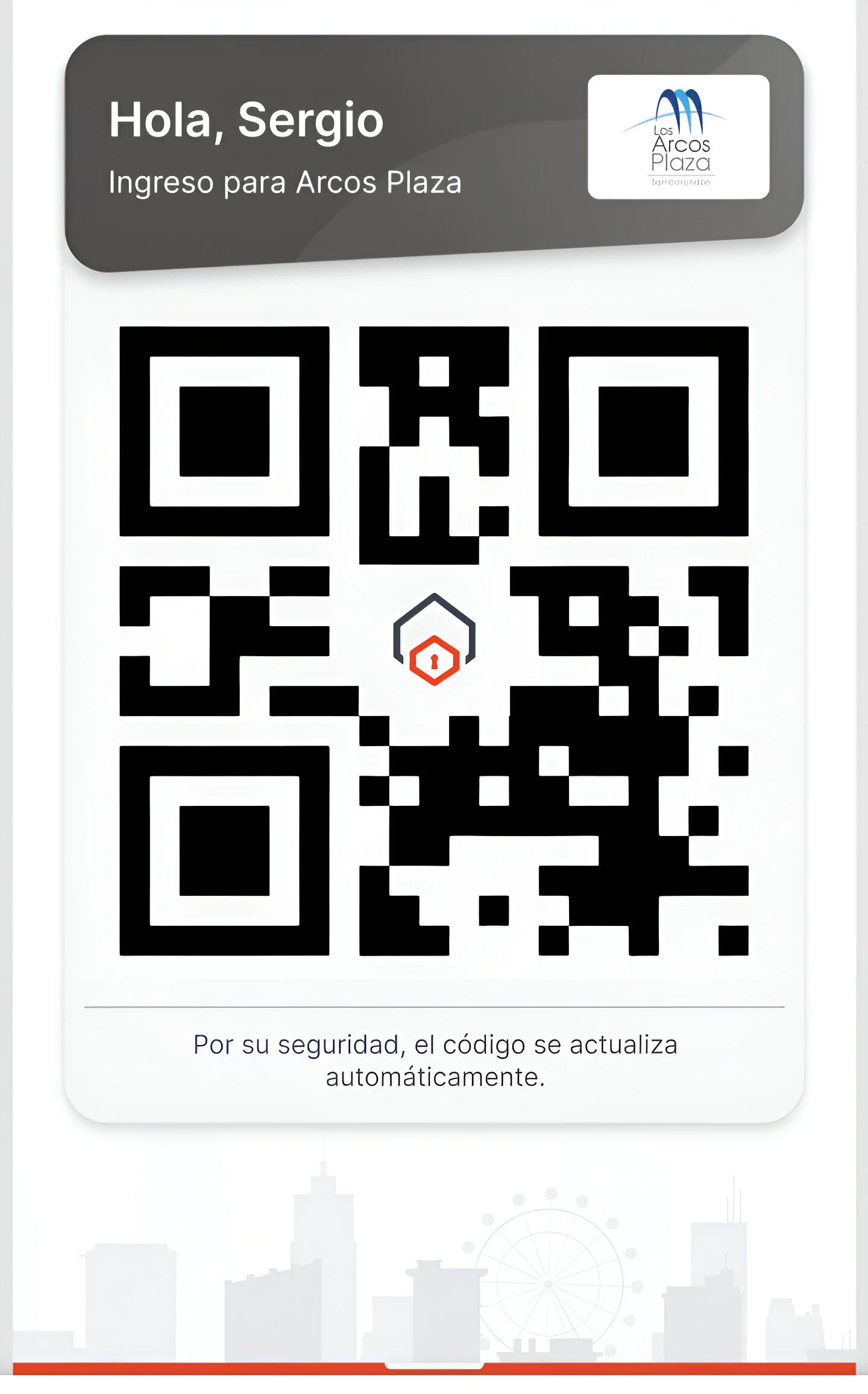 Código de entrada