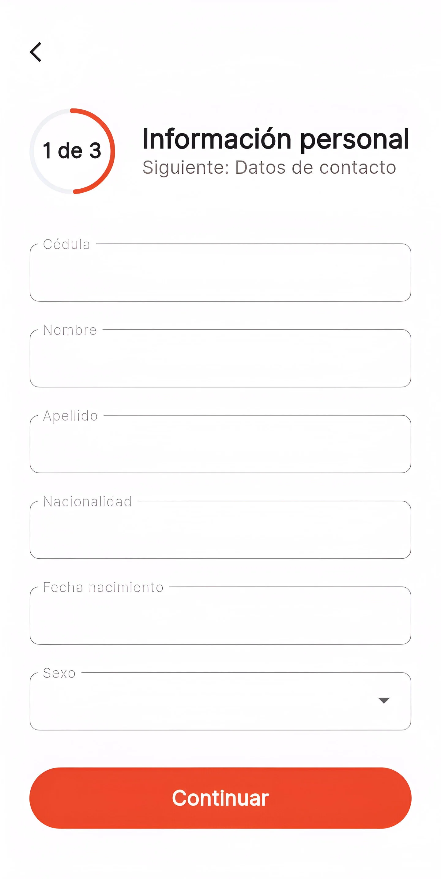 Crear cuenta