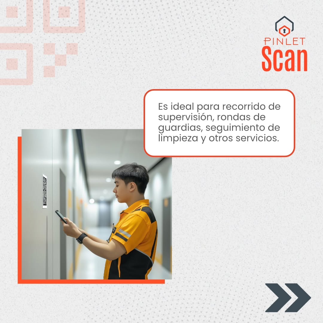 Vista informativa de uso para Pinlet Scan