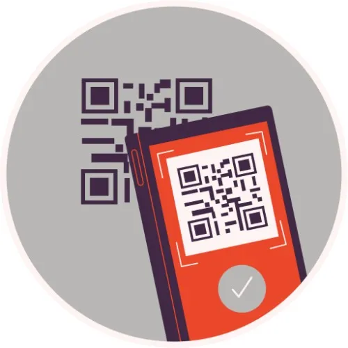Ilustración principal del sistema Scan con código QR