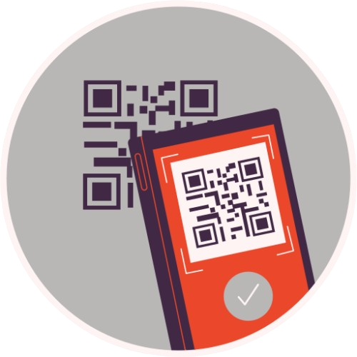 Ilustración principal del sistema Scan con código QR