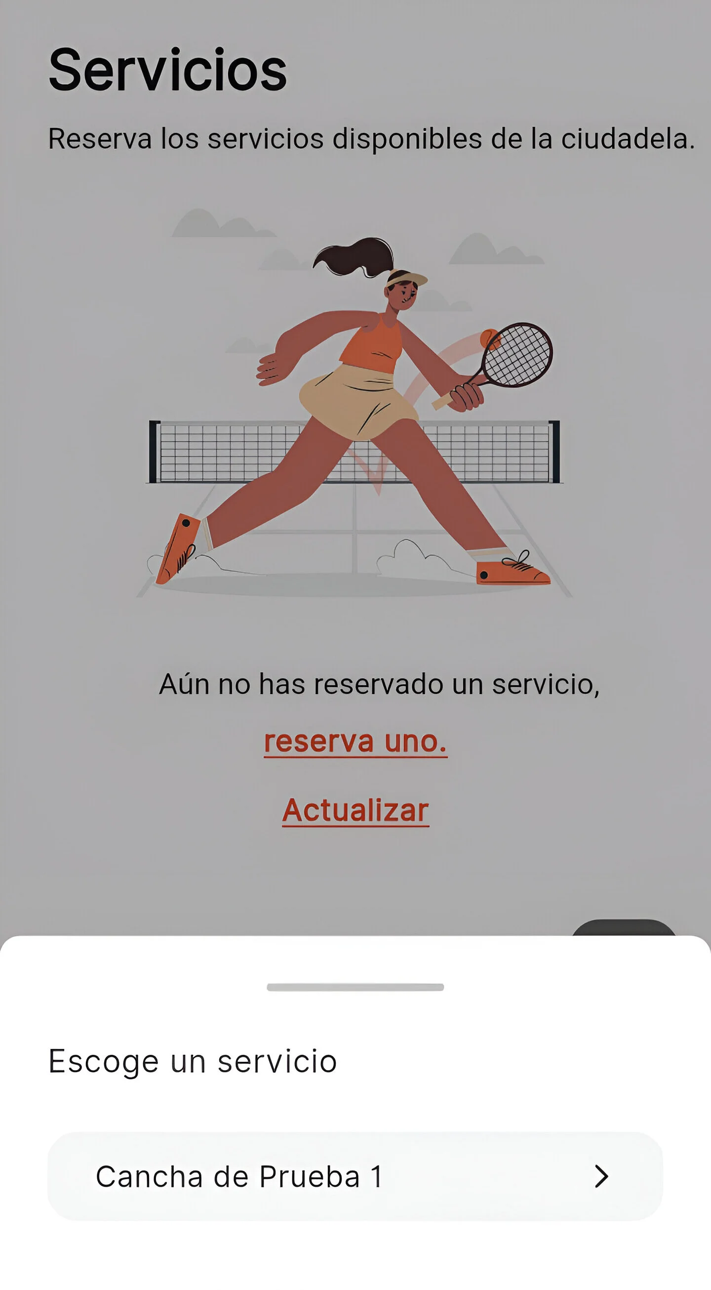 Reservar servicio