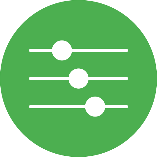 Icono de configuración modular