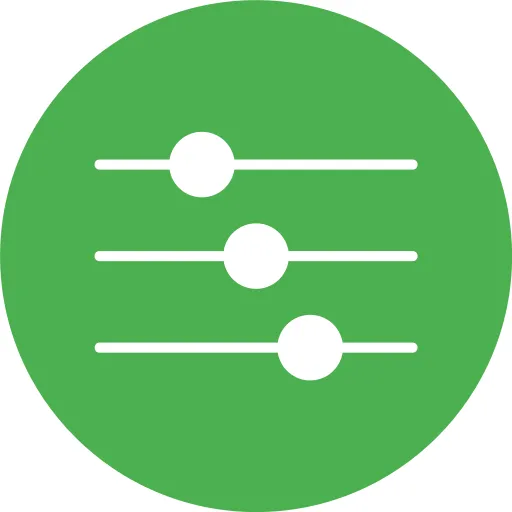 Icono de configuración modular